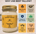 Whipped Grass Fed Beef Tallow Cooking Fat