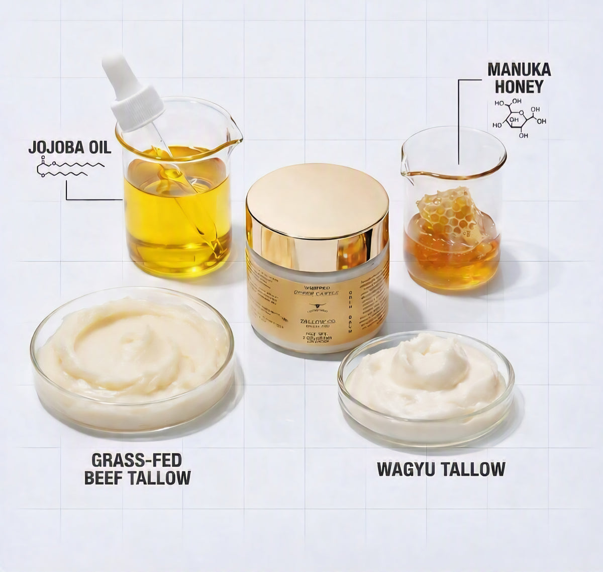 Wagyu Reserve Balm — Ultra‑Premium Grass‑Fed + Wagyu Tallow (Unscented)
