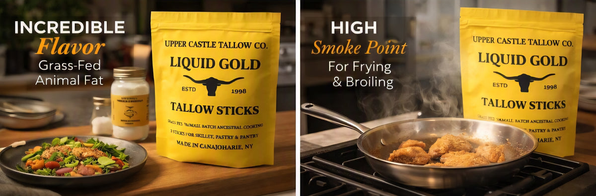 Grass‑Fed Cooking Tallow Sticks, 8 oz