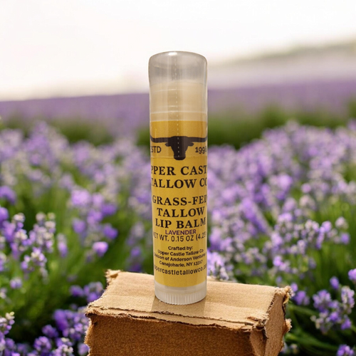 Grass‑Fed Tallow Lip Balm — Lavender