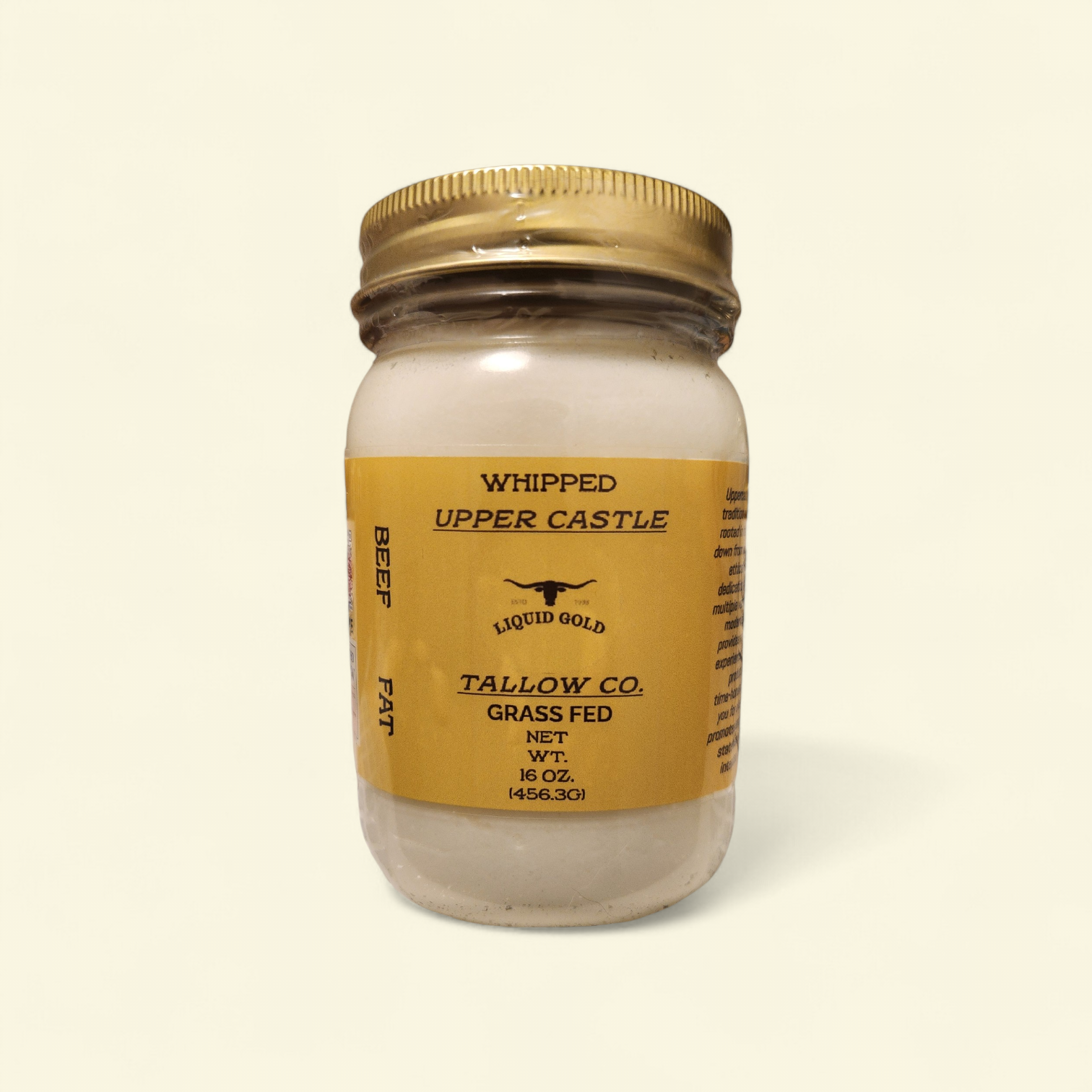 Whipped Grass Fed Beef Tallow (Cooking)