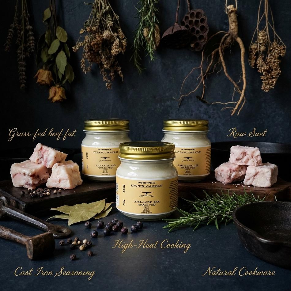Whipped Grass-Fed Beef Tallow Ritual 3-Pack, 8 oz Jars